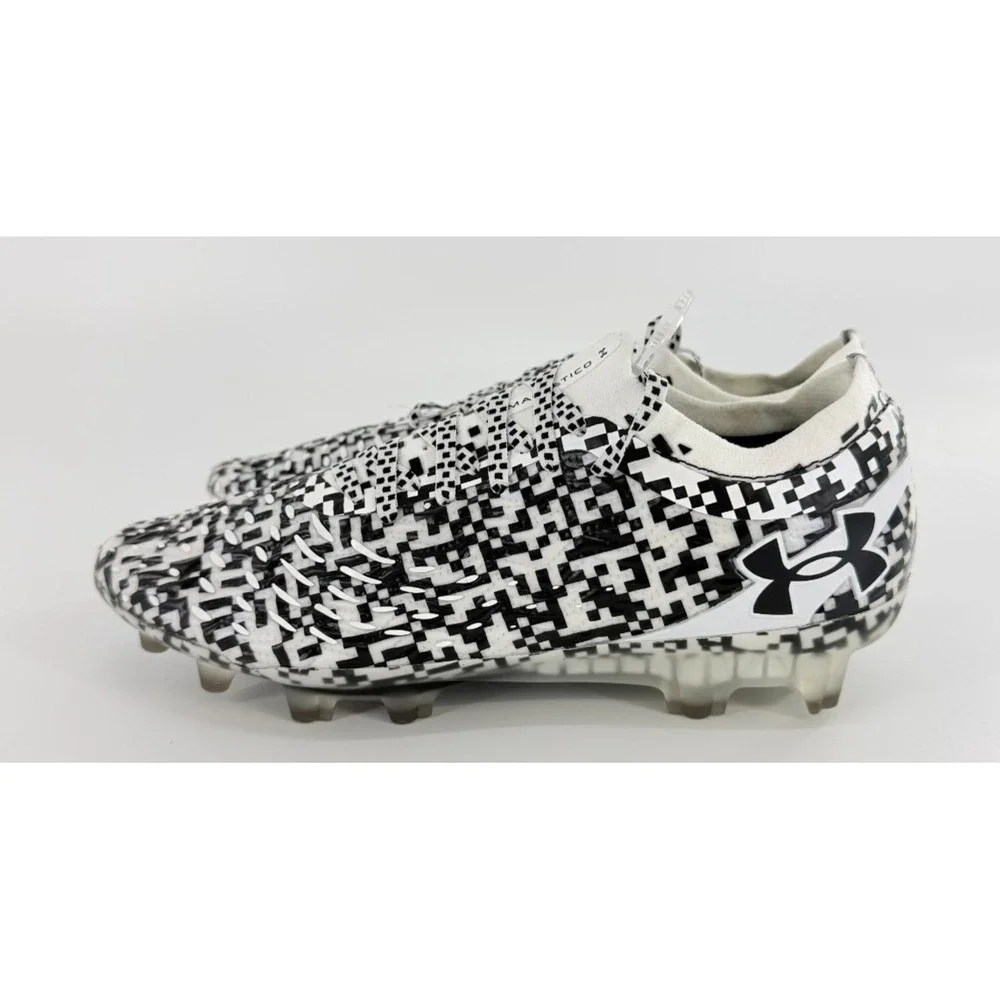 Under Armour UA Magnetico Elite 5‎ FG 6000544-002 Black/White/Black 2025 Sz 10.5